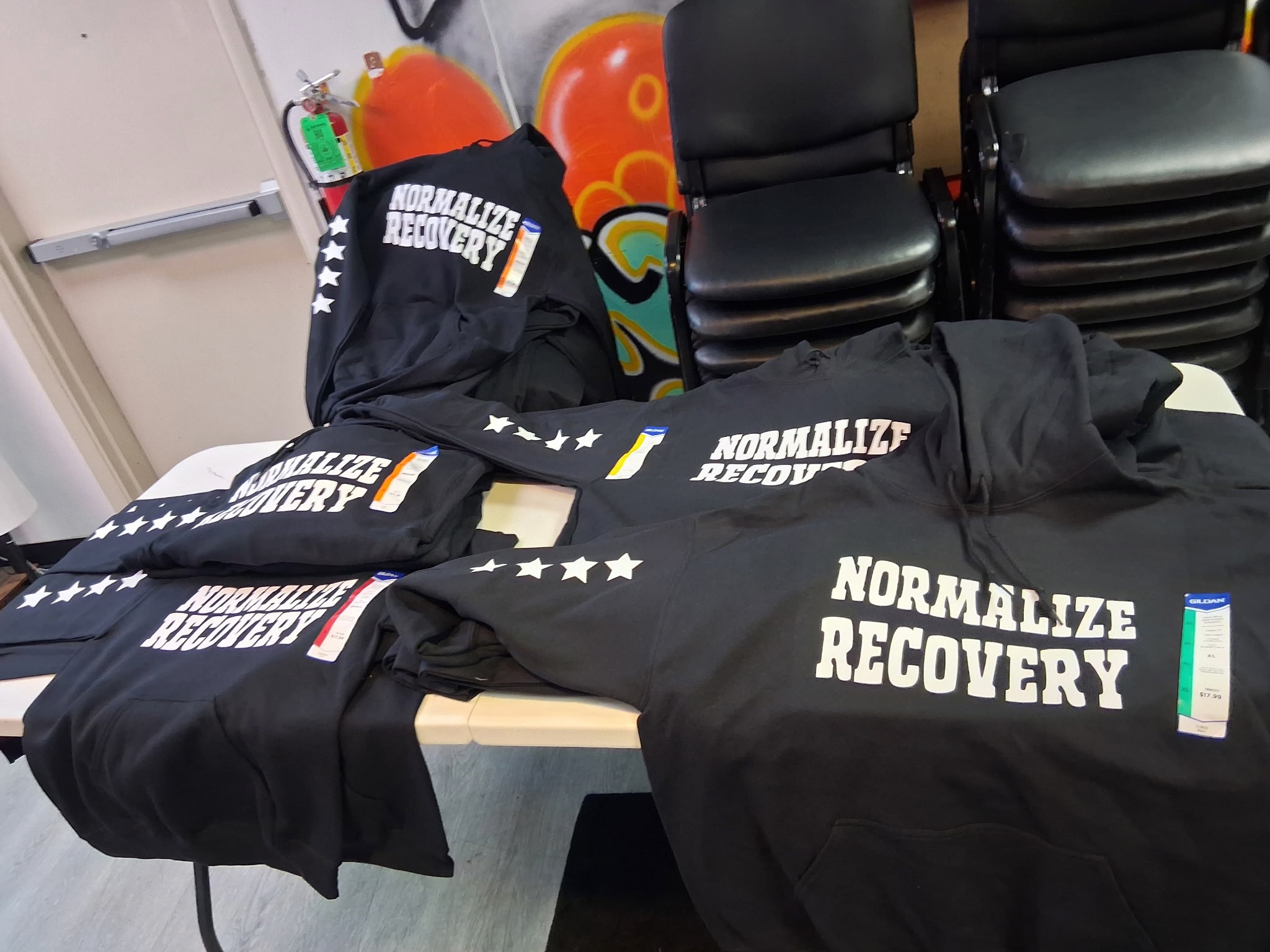 Custom recovery cause hoodie example